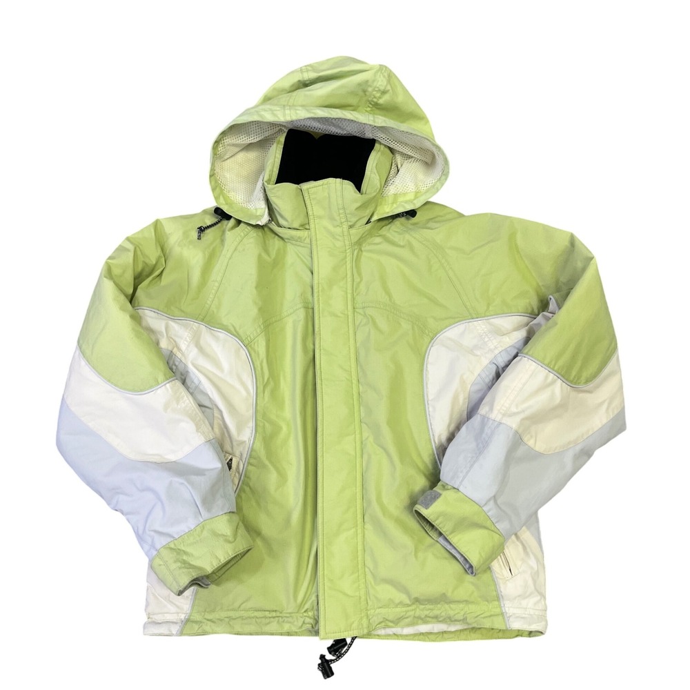 Obermeyer Juniors Size 16‎ Alt3 Stormtech Green Hooded Ski Snowboard Jacket Y2K